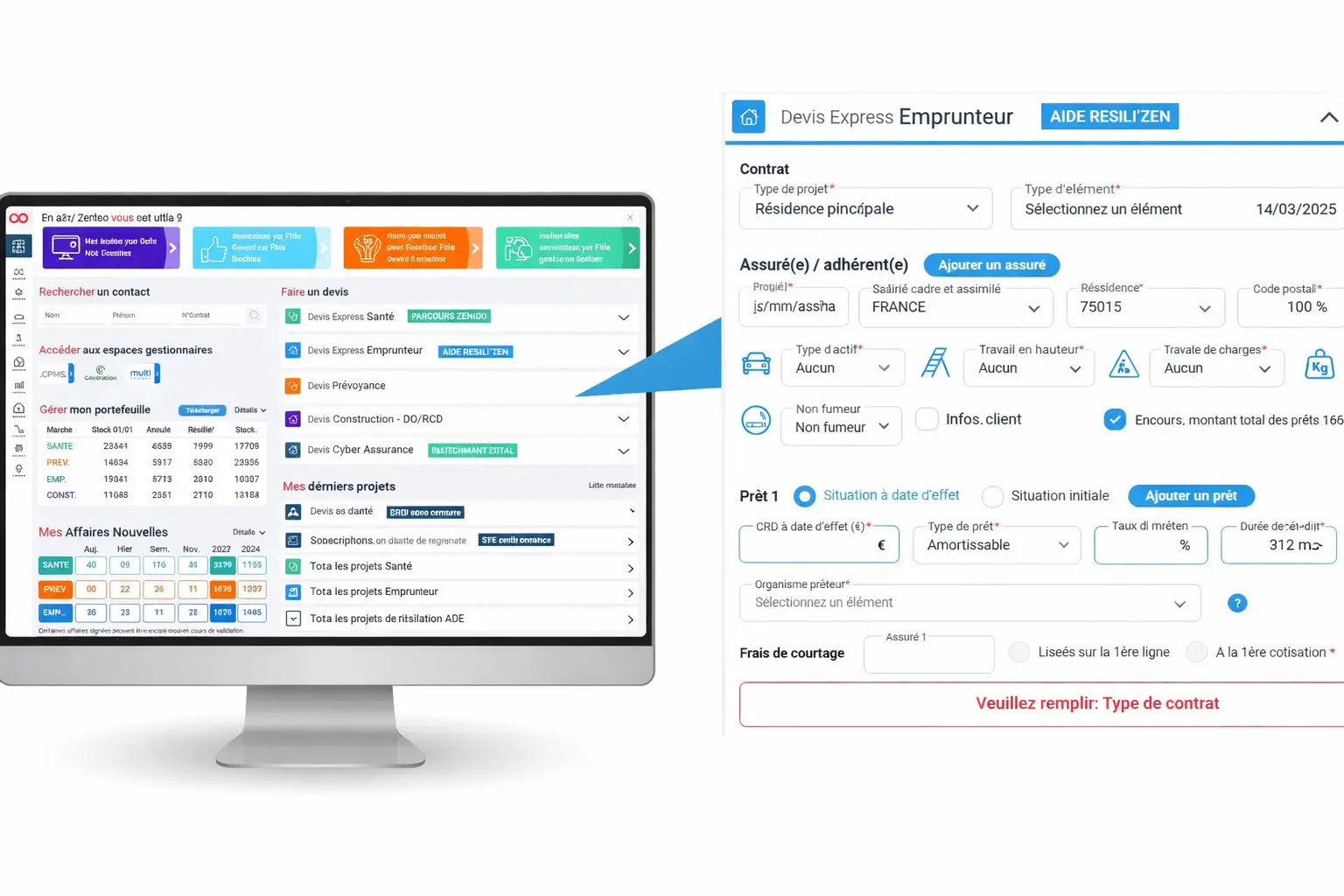 Devis Emprunteur / ADE Zenioo
